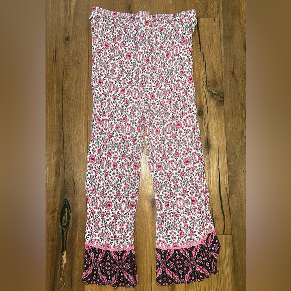 Torrid Pink Floral Boho Pants - Picture 4 of 6
